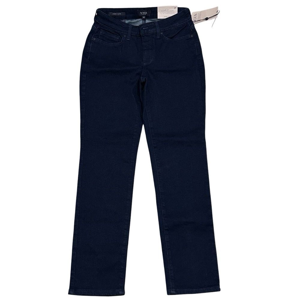NYDJ SHERI SLIM LIFT X TUCK‎ TECH. Women Jean Size 2 Petite (27Wx27L) Blue NWT
